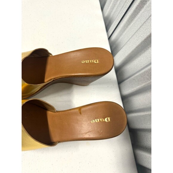 Dune London Gold and Brown Wedges Women’s 9.5 - Picture 2 of 10
